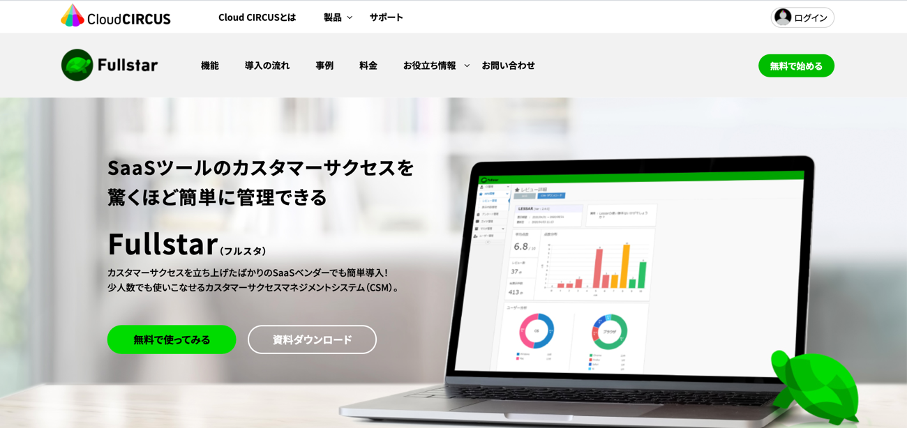 カスタマーサクセスマネジメントツール『Fullstar(フルスタ)』、 提供開始から6ヶ月で150社突破！チュートリアル管理が機能拡充│デジタルマーケティングツール「Cloud CIRCUS（クラウドサーカス）」